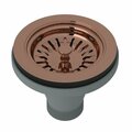 Rohl Basket Strainer Without Pop-Up In Rose Goldmanual Operation 735RG